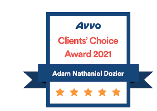 Avvo Client's Choice Award 2021 - Adam Nathaniel Dozier